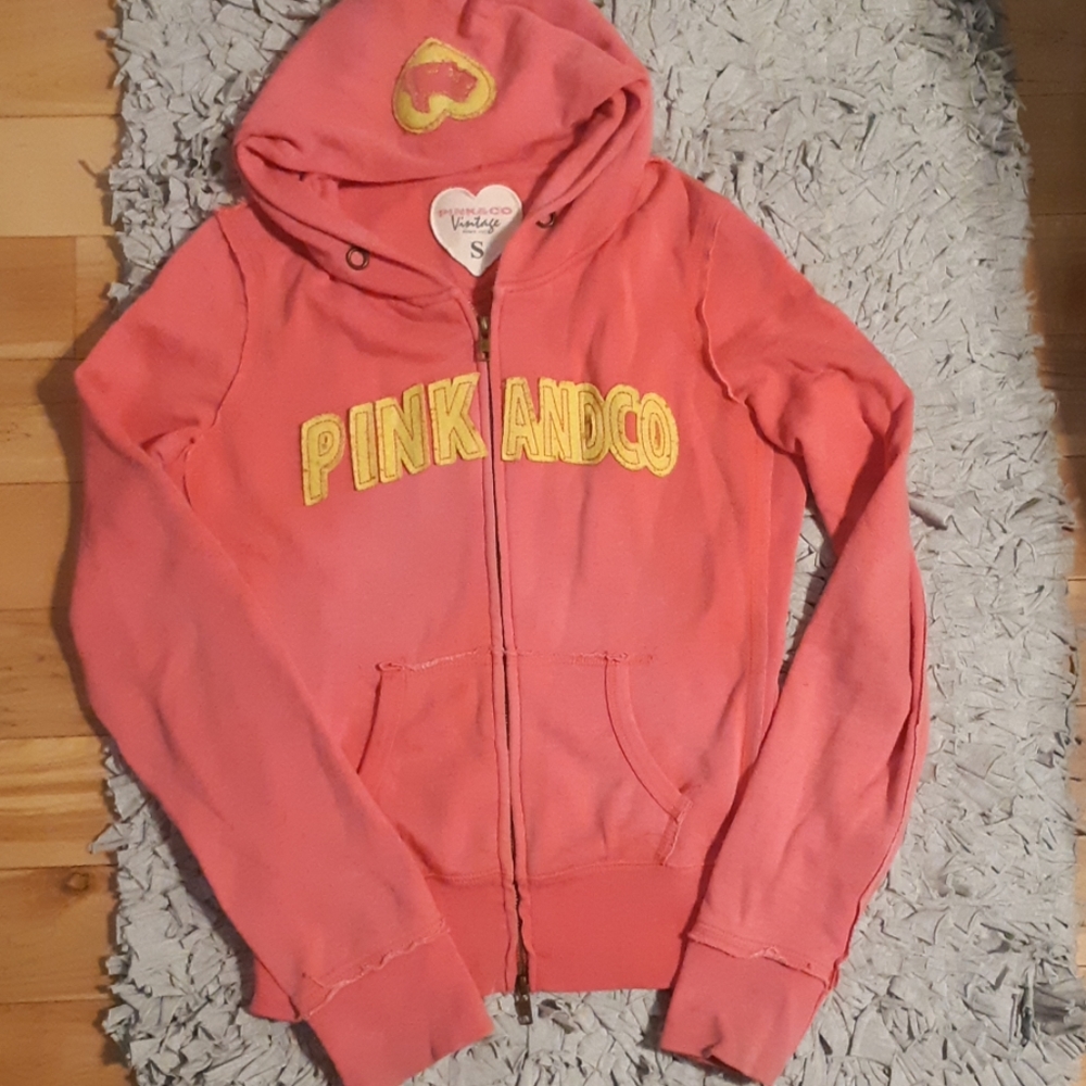 Pink & Co. Vintage Full-Zip Hoodie